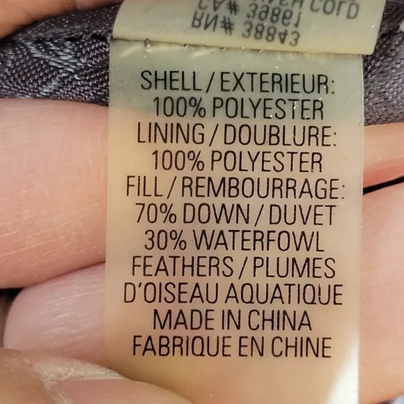 ELIE Tahari down puffer funnel neck coat parka jacket gray XS small - Picture 13 of 16